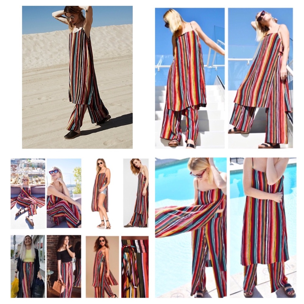 Free People 2-Piece Ruby Long Tank Pants Set. NWT. - Picture 2 of 8